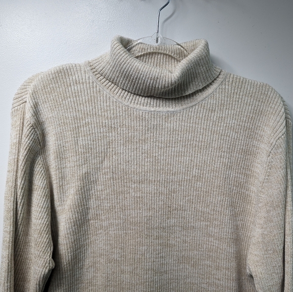 Mountain Lake Metallic Shimmer Ribbed Turtleneck Sz XL - Picture 3 of 10